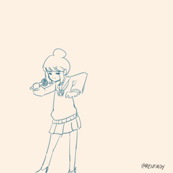 Rin singing Shiny Days