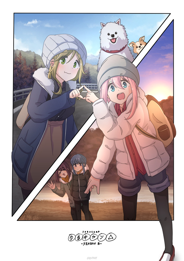 Yuru Camp Season 3 and Birthday art